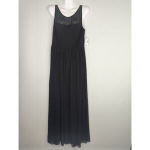 Dressbarn RSVP Black Cocktail Gown - Size 10‎ - Chiffon Halter Long Formal NWT